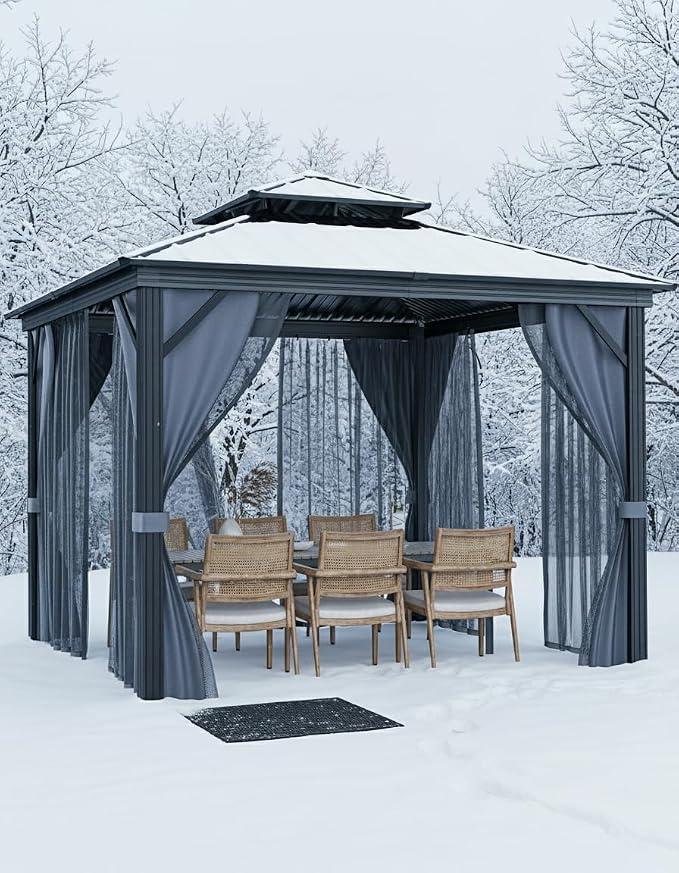 GarveeLife Hardtop Gazebo 10 ft x10 ft - Image 2