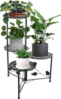 Plant Stand Indoor Outdoor, 3/4 Tier 30" Tall Metal Flower Pot Holder Shelves by BuyNow