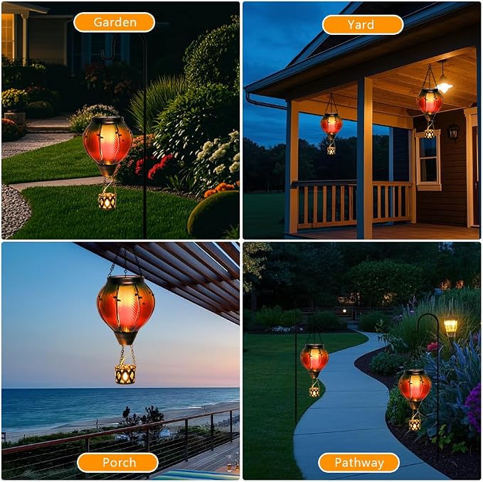 Colorful Solar Hot Air Balloon Lantern - Image 4