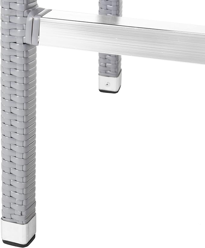 SAFAVIEH Outdoor Collection Bethel Grey Indoor/Outdoor Bar Stool - Image 7