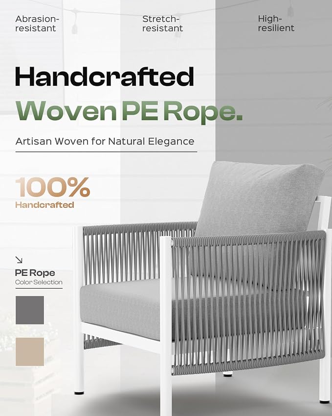 Aluminum Outdoor Patio Furniture Set - Image 4