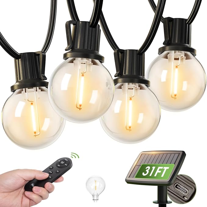 addlon 31FT Solar String Lights by addlon