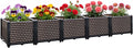 Large Planters for Outdoor Plants 14" Tall Planter Box, Raised Beds for by TooCust