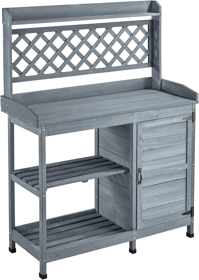 VEVOR Potting Bench Table, Outdoor Gardening Wooden Workstation - Image 9