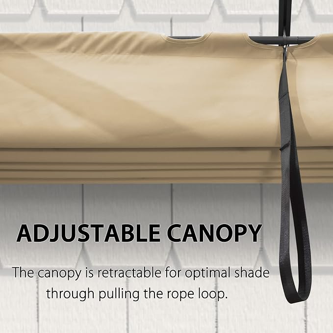 PURPLE LEAF 9.5' X 13' Outdoor Retractable Pergola Against The Wall - Image 3