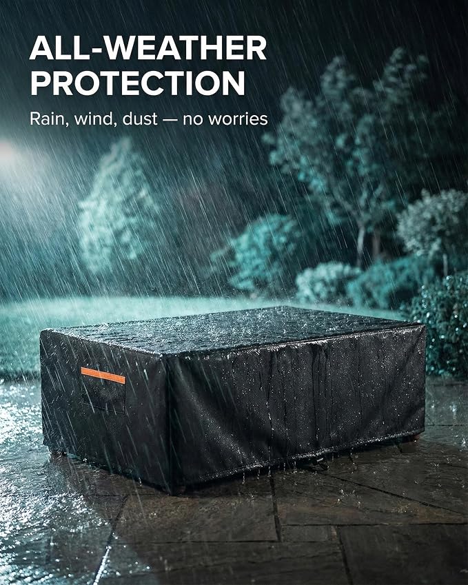 Patio Coffee Table Cover, Waterproof Outdoor Furniture Cover Heavy Duty 600D - Image 4
