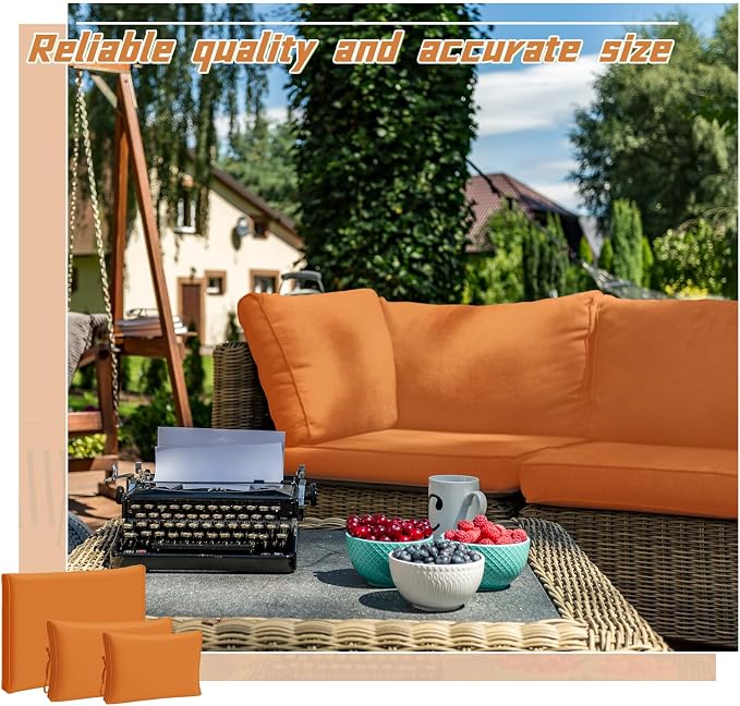 Patelai 11 Pcs Waterproof Patio Cushion Covers - Image 5
