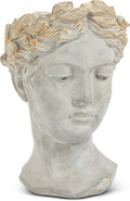Abbott Collection Aphrodite Head Planter – Large Indoor and Outdoor Planter Pots by AbbottCollection