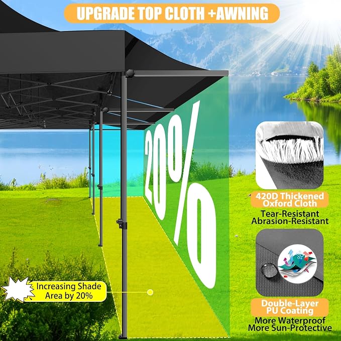 COBIZI 10x30 Pop Up Canopy Tent - Image 2
