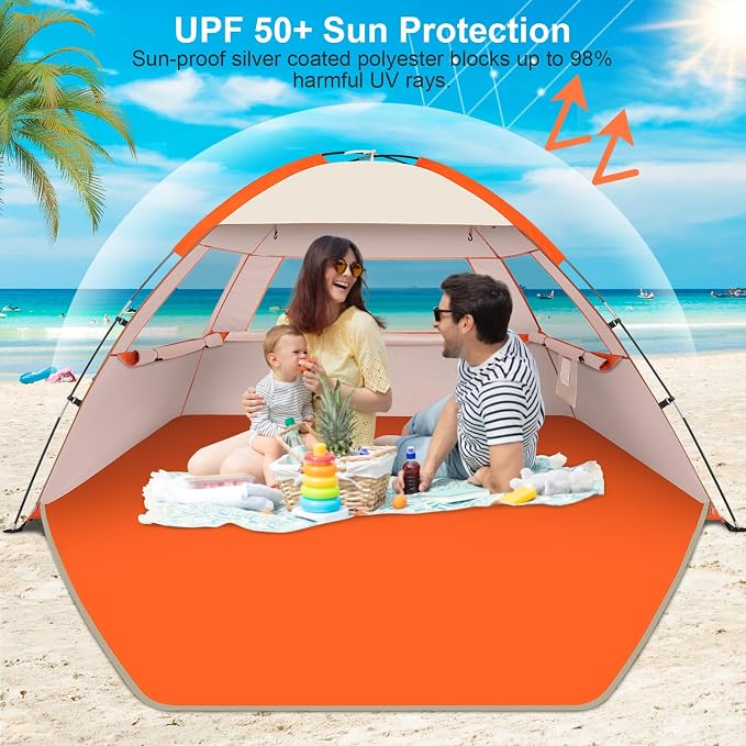Gorich Beach Tent Sun Shelter for 3/4-5/6-7/8-10 Person - Image 3