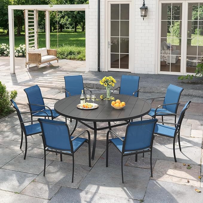 VICLLAX 9 Pieces Patio Outdoor Dining Set by HOME
