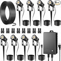 All-in-One Outdoor Low Voltage Landscape Lighting Kit, LED Landscape Spot Lights by AUDERWIN