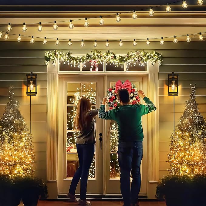 Dusk to Dawn Porch Lights with GFCI Outlets Waterproof Outdoor Wall Lights - Image 7