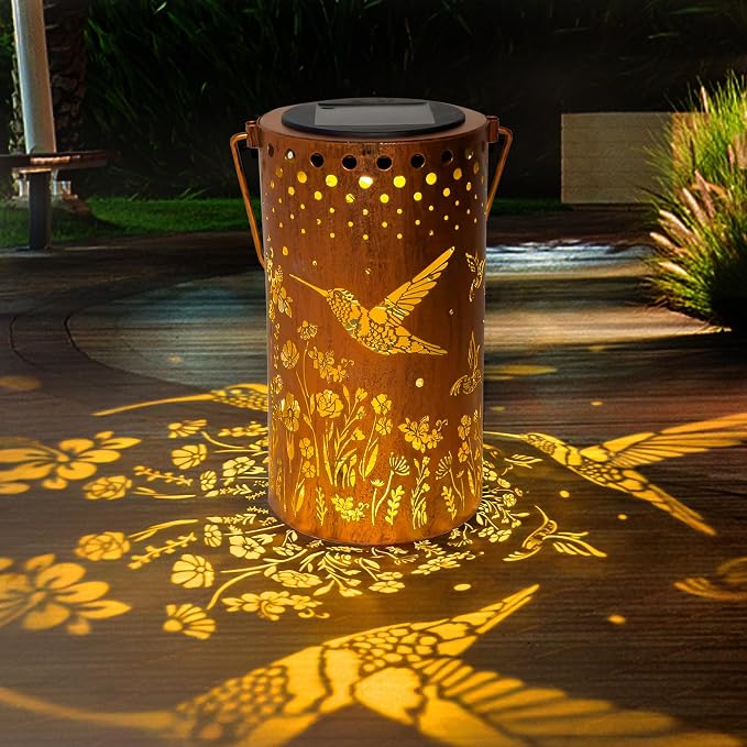 Hummingbird Solar Lanterns Outdoor Waterproof, Birthday Gifts by ANYTALK