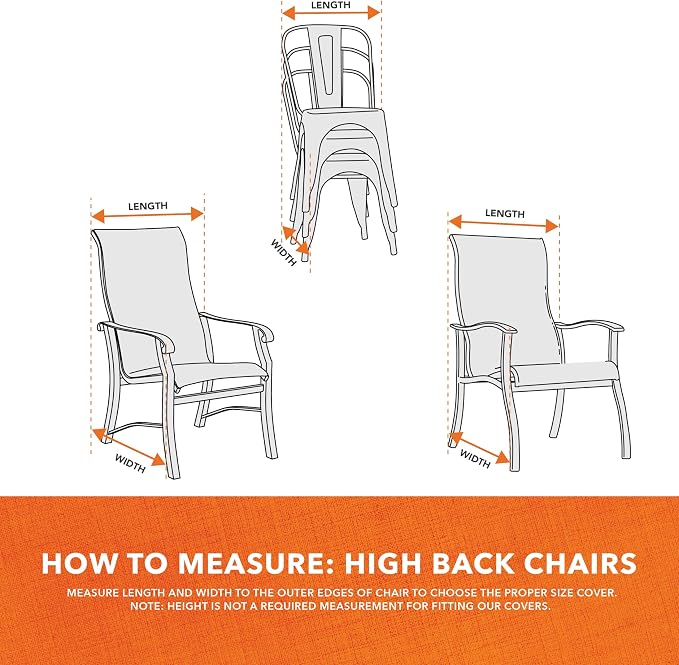 Modern Leisure Chalet Stackable/High Back Bar Chair Cover - Image 3
