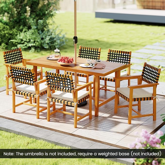 Tangkula 7 Piece Patio Dining Set - Image 3