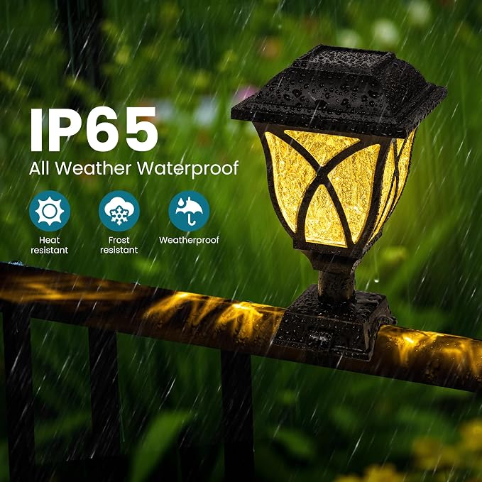 Solar Fence Lights Outdoor Waterproof, Led Solar Lights Outdoor - Image 8