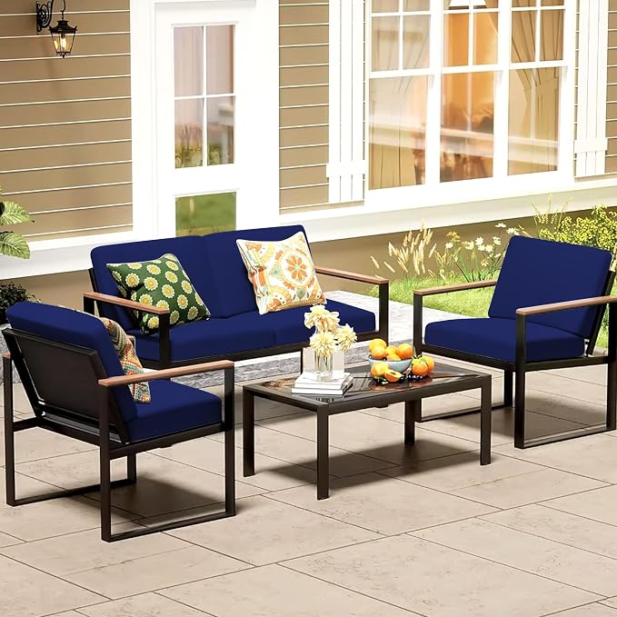 8Pcs Patio Cushion Covers, Outdoor Cushions Covers, Stretch Cushion Covers - Image 6