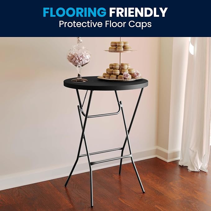 Flash Furniture Elon Round Folding Bar Height Table - Image 6