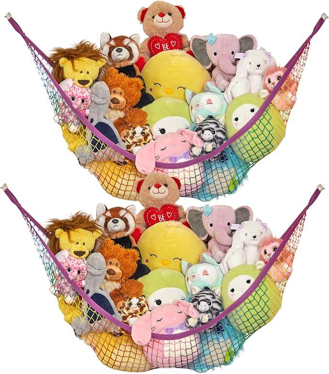 Lilly's Love Stuffed Animal Hammock | Corner Hanging Organizer, Toy Storage by LillysLove