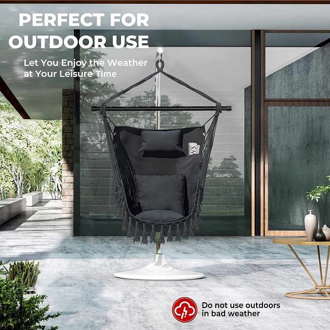 Giantex Hanging Chair Hammock Swing Chair - - Image 2