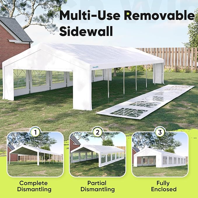 Quictent 20x40ft Party Tent Heavy Duty Outdoor Canopy Tent Carport Wedding - Image 6