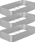 3 Pack 6x3FT Raised Beds for Gardening, Corrugated Galvanized Steel Raised by OZMSHF