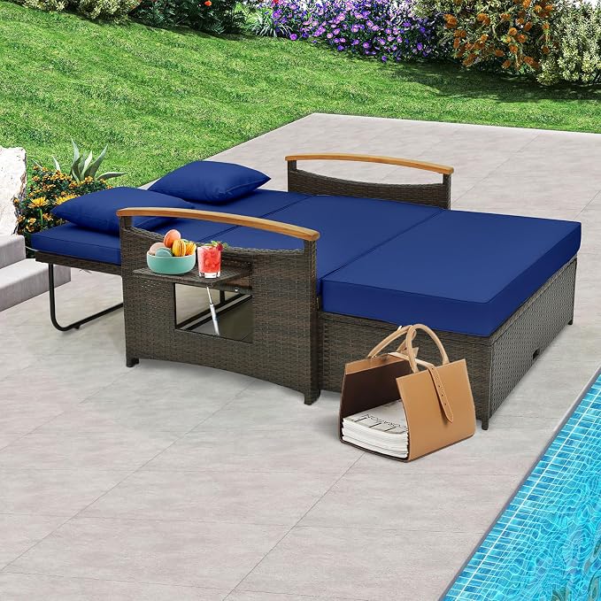 Tangkula Patio Rattan Daybed - Image 3