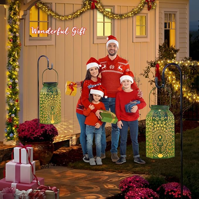 Homeimpro Solar Outdoor Lanterns Waterproof Peacock Gardening Gifts - Image 8