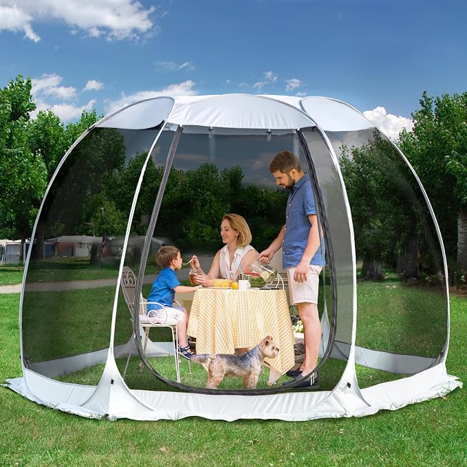 Alvantor® Screen House Gazebo, Pop Up Igloo Screened Canopy Tent by Alvantor