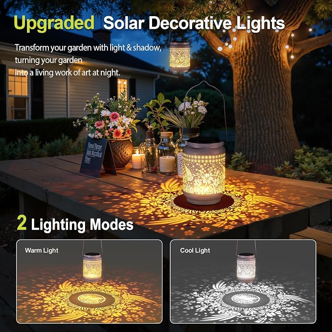 KOOPER Solar Lanterns Outdoor Waterproof Birthday Gifts - Image 4