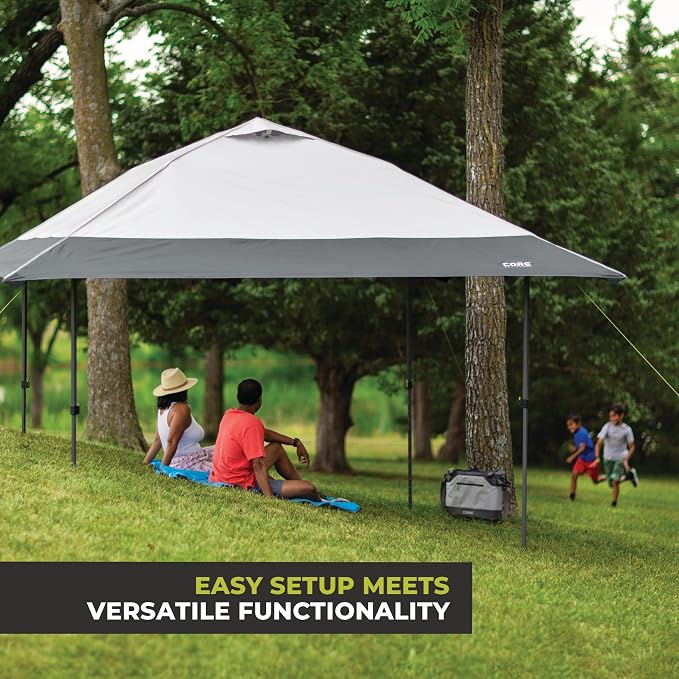 CORE 13 FT x 13 FT Instant Pop Up Canopy Tent | Portable Straight Leg Outdoor - Image 2