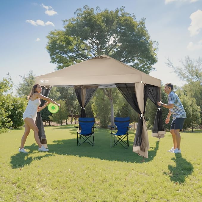 CROWN SHADES Gazebo 10x10 Pop Up Canopy - Image 7