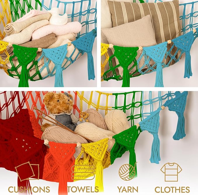 Macrame DreamLights Boho Animal Storage Net - Image 6