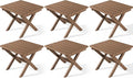 SERWALL Folding Outdoor Side Table Set of 6, Adirondack End Table by SERWALL