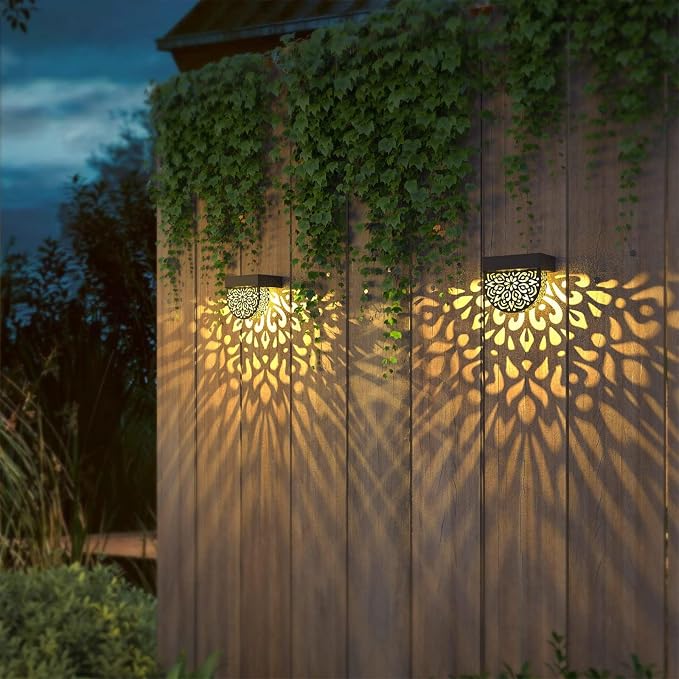 Solar Fence Lights Wall lihgts Outdoor Decorations 6 Pack Solar Step Lights - Image 3