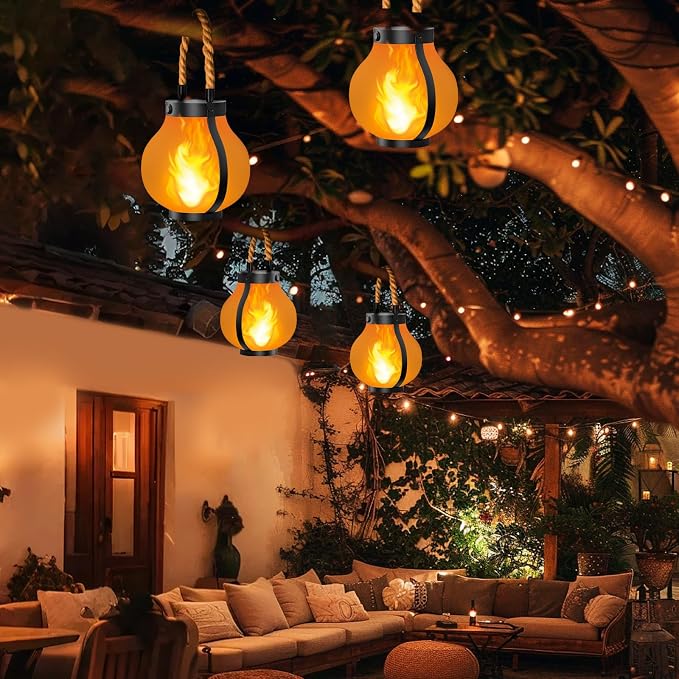 Hompavo Larger Gen2 Solar Lanterns Outdoor, Dual Charging & 2-Mode - Image 8