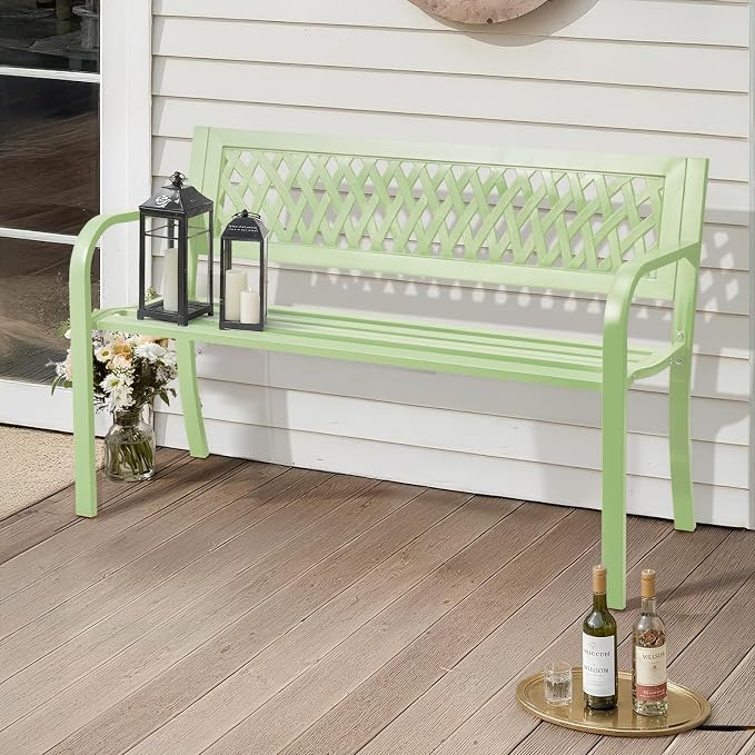 Outvita Outdoor Bench, Patio Bench - Image 4