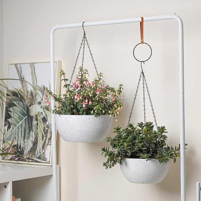 T4U 10 Inch Hanging Planters for Indoor Outdoor Plants - Image 8