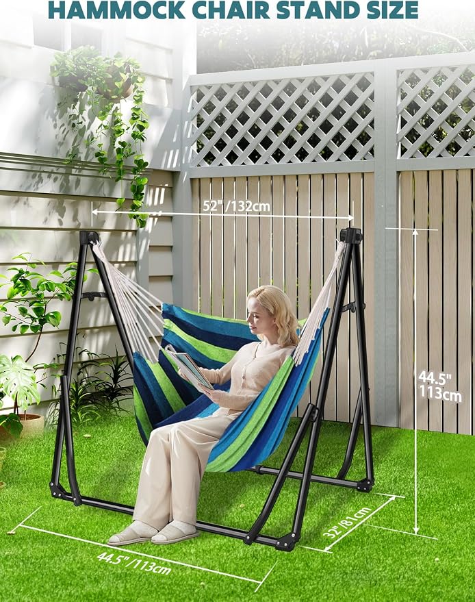Anyoo 2 in 1 Hammock and Swinging Chair - Image 4