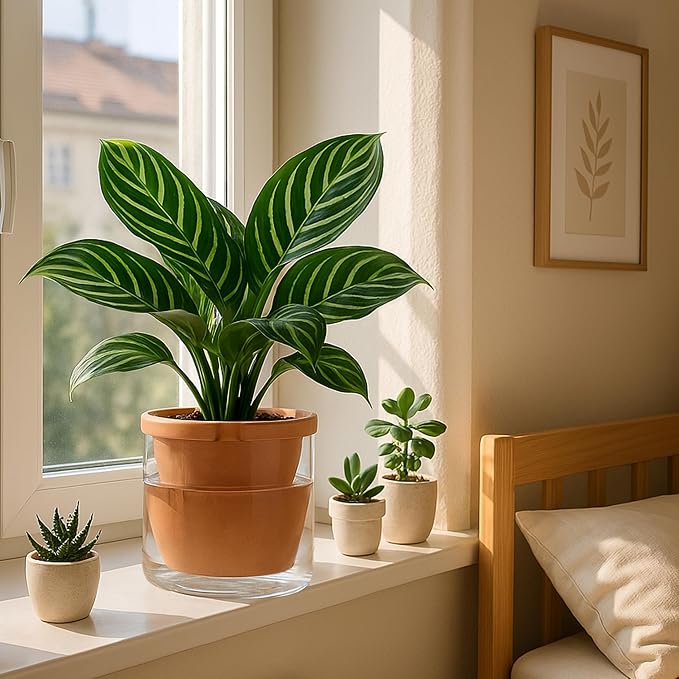 D'vine Dev 8 Inch Design Self Watering Pot - Image 3