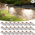 VOLISUN 24 Pack 7 Inch Retaining Wall Lights, Waterproof LED Hardscape Lighting by VOLISUN
