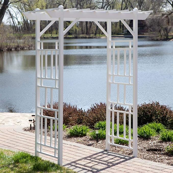 Dura-Trel Wellington Arbor, Vinyl Garden Archway - Image 6