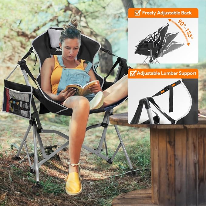 Oversized Hammock Camping Chairs, Folding Swing Chair - Image 6