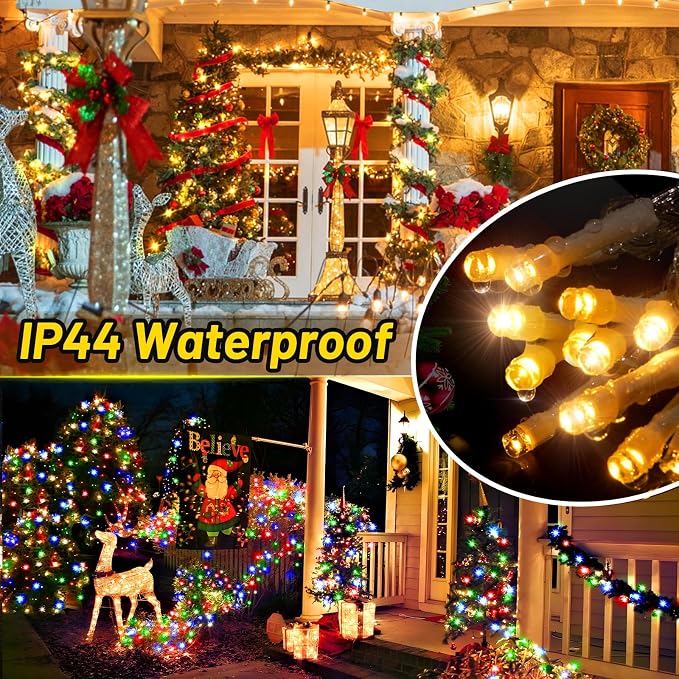 KNONEW 403ft 1000 LED Christmas Lights Color Changing String Lights Outdoor - Image 5