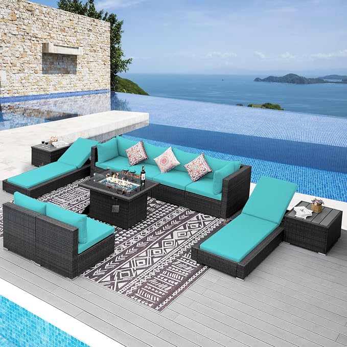 NICESOUL 11-Piece Patio Furniture by NICESOUL