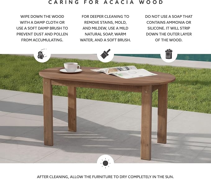 Linon Coffee Table, 18.11D x 35.24W x 18.11H in - Image 5