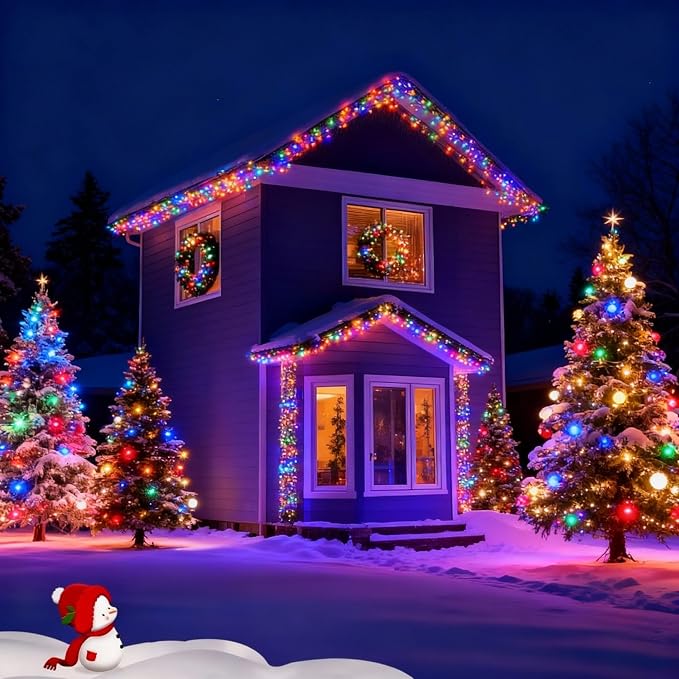 Solar String Lights Outdoor, 115 Ft 300 LED Solar Christmas Lights - Image 4