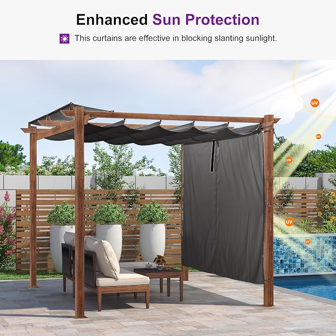 PURPLE LEAF 10' x 10' Pergola - Image 3