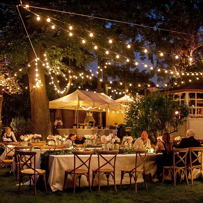 Outdoor String Lights, 50FT Patio Lights Outdoor Waterproof - Image 6